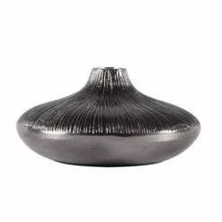 Zago Vases Soliflore En Métal Noir D25cm