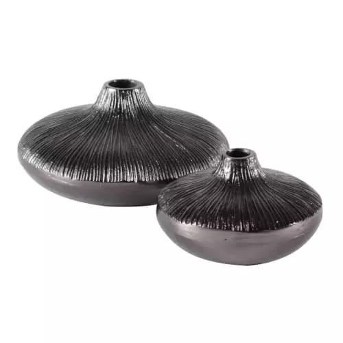 Zago Vases Soliflore En Métal Noir D25cm 6 Zago Vases Soliflore En Métal Noir D25cm – Image 4