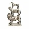Amadeus Statuettes Et Figurines Statue 3 Félins Lion, Tigre Et Léopard H44cm -Vases Soldes statue 3 felins lion tigre et leopard h44cm