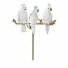 Maisons Du Monde Bustes Et Statues Statue 3 Perroquets Sur Branche Blanche Et Doré Mat H50 -Vases Soldes statue 3 perroquets sur branche blanche et dore mat h50 1000 6 34 209667 2