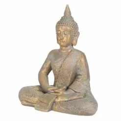ECD Germany Statuettes Et Figurines Statue Bouddha Polyrésine Bronze 40 X 24 X 48 Cm