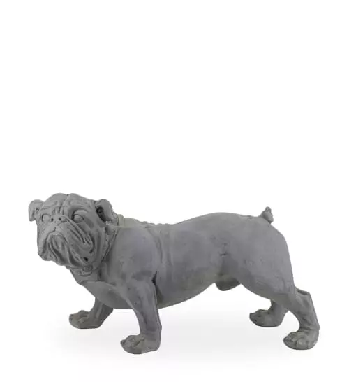 MOYCOR Statuettes Et Figurines Statue Bulldog En Résine Gris 3 MOYCOR Statuettes Et Figurines Statue Bulldog En Résine Gris