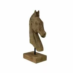 Sensei Maison Statuettes Et Figurines Statue Cheval Naturel 28X12.5X49 Cm