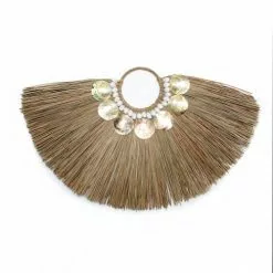 Bazar Bizar Statuettes Et Figurines Statue D'alang Alang Herbe Et Coquillage Sur Socle En Métal -Vases Soldes statue d alang alang herbe et coquillage sur socle en metal 2