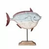 Wadiga Statuettes Et Figurines Statue Déco à Poser En Bois Et Métal Poisson -Vases Soldes statue deco a poser en bois et metal poisson