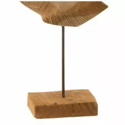 Wadiga Statuettes Et Figurines Statue Déco à Poser En Teck Poisson 30,5x10x45cm -Vases Soldes statue deco a poser en teck poisson 30 5x10x45cm 2