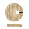 Maisons Du Monde Statuettes Et Figurines Statue Disque En Bois De Paulownia Beige H53 -Vases Soldes statue disque en bois de paulownia beige h53 1000 12 25 221097 1