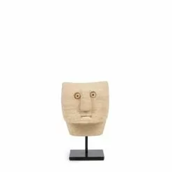 Bazar Bizar Statuettes Et Figurines Statue En Grès Sur Une Base En Métal