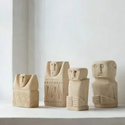 Bazar Bizar Statuettes Et Figurines Statue En Grès Sur Une Base En Métal -Vases Soldes statue en gres sur une base en metal 27