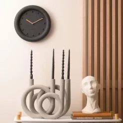 Present Time Statuettes Et Figurines Statue Face Art Large Résine Noir -Vases Soldes statue face art large resine noir 3