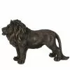 Jolipa Statuettes Et Figurines Statue Lion Brun Patiné Bronze H20cm -Vases Soldes statue lion brun patine bronze h20cm