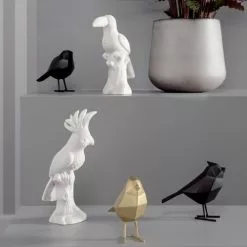 Present Time Statuettes Et Figurines Statue Origami Blanche Oiseau H24cm -Vases Soldes statue origami blanche oiseau h24cm 2