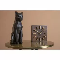 Present Time Statuettes Et Figurines Statue Origami Chat Assis Résine Noir -Vases Soldes statue origami chat assis resine noir 2
