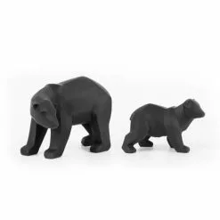 Present Time Statuettes Et Figurines Statue Origami Ours Large Noir -Vases Soldes statue origami ours large noir 2