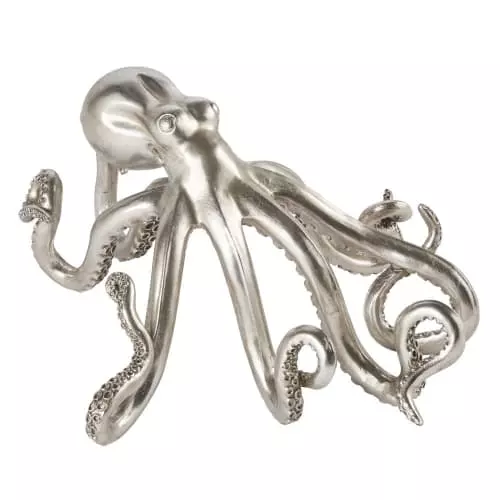 Maisons Du Monde Statuettes Et Figurines Statue Pieuvre Argentée L53 3 Maisons Du Monde Statuettes Et Figurines Statue Pieuvre Argentée L53