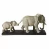Maisons Du Monde Statuettes Et Figurines Statuette 2 éléphants Grise Et Socle En Métal Noir H21 -Vases Soldes statuette 2 elephants grise et socle en metal noir h21 1000 10 26 191209 1