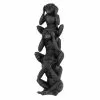 Maisons Du Monde Statuettes Et Figurines Statuette 3 Singes Noirs H30 -Vases Soldes statuette 3 singes noirs h30 1000 13 3 216729 1