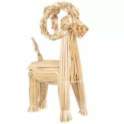 Maisons Du Monde Statuettes Et Figurines Statuette Chamoix En Paille Beige H30