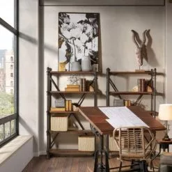 MOYCOR Statuettes Et Figurines Statuette Cheval Jambes Articulées En Bois Marron -Vases Soldes statuette cheval jambes articulees en bois marron 4