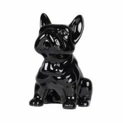 Maisons Du Monde Statuettes Et Figurines Statuette Chien En Dolomite Noire H15