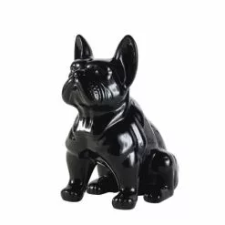 Maisons Du Monde Statuettes Et Figurines Statuette Chien En Dolomite Noire H39