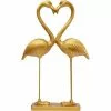 Kare Design Statuettes Et Figurines Statuette Couple Coeur Flamants Roses En Polyrésine Dorée H63 -Vases Soldes statuette couple coeur flamants roses en polyresine doree h63
