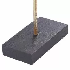 Beliani Statuettes Et Figurines Statuette Décorative Dorée Sur Socle Noir 34 Cm -Vases Soldes statuette decorative doree sur socle noir 34 cm 5