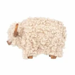 Maisons Du Monde Statuettes Et Figurines Statuette En Résine Et Coton Beige Et Marron H11