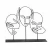 Maisons Du Monde Statuettes Et Figurines Statuette Filaire En Métal Noir H25 -Vases Soldes statuette filaire en metal noir h25 1000 3 36 207947 1