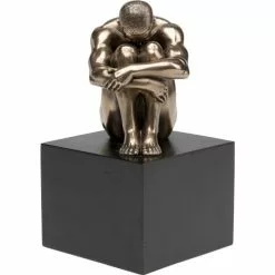 Kare Design Statuettes Et Figurines Statuette Homme Assis En Polyrésine Bronze -Vases Soldes statuette homme assis en polyresine bronze 4