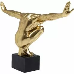 Kare Design Statuettes Et Figurines Statuette Homme En Polyrésine Dorée 100x64 -Vases Soldes statuette homme en polyresine doree 100x64 5