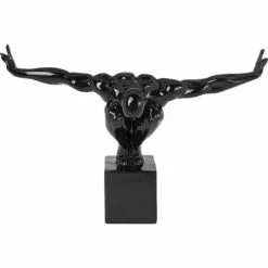Kare Design Statuettes Et Figurines Statuette Homme En Polyrésine Noire 43x29