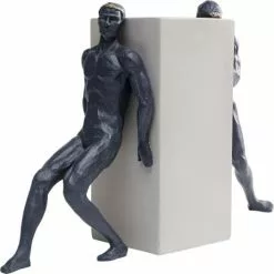 Kare Design Statuettes Et Figurines Statuette Hommes Lutte En Polyrésine Bleue Et Blanche 23x38 -Vases Soldes statuette hommes lutte en polyresine bleue et blanche 23x38 3