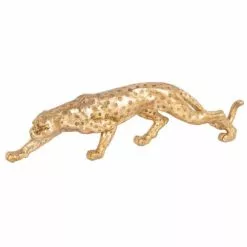 Maisons Du Monde Statuettes Et Figurines Statuette Leopard Doré H14