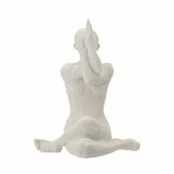 Bloomingville Statuettes Et Figurines Statuette Nina En Polyrésine Blanche H23,5cm