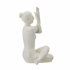 Bloomingville Statuettes Et Figurines Statuette Nina En Polyrésine Blanche H23,5cm -Vases Soldes statuette nina en polyresine blanche h23 5cm 3
