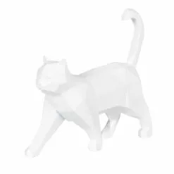 Maisons Du Monde Statuettes Et Figurines Statuette Origami Chat Blanc H13