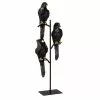 Maisons Du Monde Statuettes Et Figurines Statuette Perroquets En Résine Et Métal Noir Et Doré -Vases Soldes statuette perroquets en resine et metal noir et dore 1000 1 38 227342 1