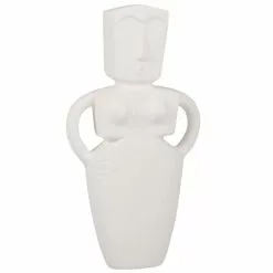 Maisons Du Monde Statuettes Et Figurines Statuette Personnage Blanc à Motifs H11