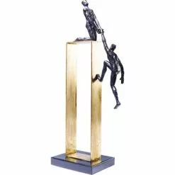 Kare Design Statuettes Et Figurines Statuette Personnages En Polyrésine Et Acier Doré H51 -Vases Soldes statuette personnages en polyresine et acier dore h51 2