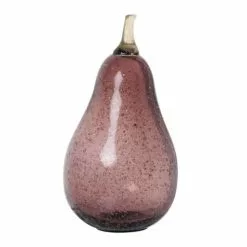 Maisons Du Monde Statuettes Et Figurines Statuette Poire En Verre Soufflé Marron H19