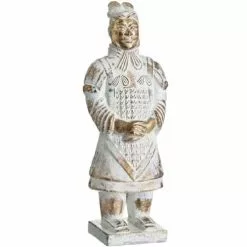 LolaHome Statuettes Et Figurines Statuette Soldat En Terre Cuite De L'Empereur Qin