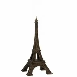 LANADECO Statuettes Et Figurines Tour Eiffel Résine Bronze H44cm