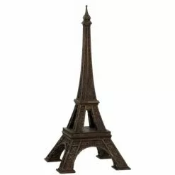 LANADECO Statuettes Et Figurines Tour Eiffel Résine Bronze H53cm
