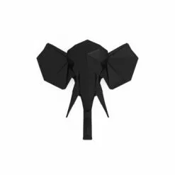 Potiron Paris Statuettes Et Figurines Trophée Décoratif Mural éléphant Noir En Polyrésine -Vases Soldes trophee decoratif mural elephant noir en polyresine 5