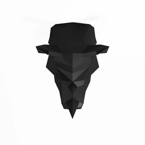 Potiron Paris Statuettes Et Figurines Trophée Décoratif Mural Rhinocéros Noir En Polyrésine 6 Potiron Paris Statuettes Et Figurines Trophée Décoratif Mural Rhinocéros Noir En Polyrésine – Image 4