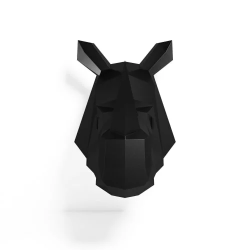 Potiron Paris Statuettes Et Figurines Trophée Décoratif Mural Rhinocéros Noir En Polyrésine 3 Potiron Paris Statuettes Et Figurines Trophée Décoratif Mural Rhinocéros Noir En Polyrésine