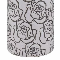 Beliani Vases Vase à Fleur Blanc Noir 26 Cm -Vases Soldes vase a fleur blanc noir 26 cm 3