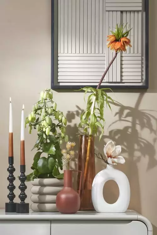 Mica Decorations Vases Vase A Fleur En Verre Marron H37.5 4 Mica Decorations Vases Vase A Fleur En Verre Marron H37.5 – Image 2