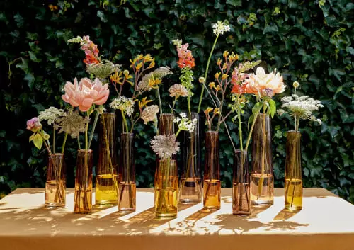 Mica Decorations Vases Vase A Fleur En Verre Marron H37.5 5 Mica Decorations Vases Vase A Fleur En Verre Marron H37.5 – Image 3